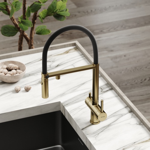 Смеситель для кухни Sancos Imola SC4010BGbh, брашированное золото фото 4