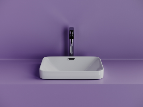 Раковина встраиваемая сверху Ceramicanova Element CN6078, белый глянец фото 3