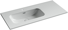 Раковина накладная мебельная Ceramicanova Element CN7003L, чаша слева, белый глянец