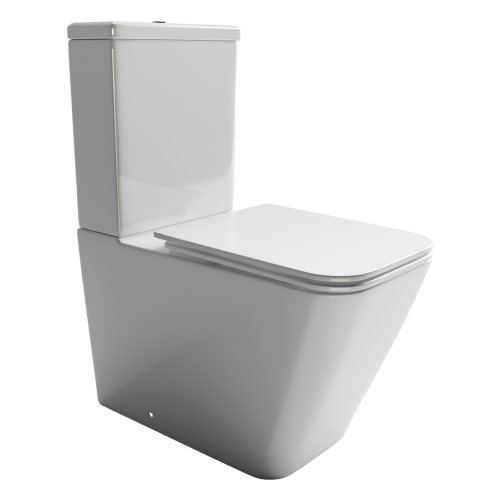 Унитаз-компакт Ceramicanova Cubic CN1803 Rimless с крышкой-сидением