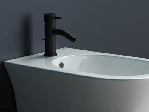 Биде напольное Ceramicanova Star CN1906, белое глянцевое фото 5