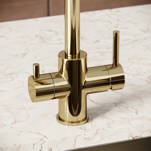 Смеситель для кухни Sancos Vela SC4013ZG, полированное золото фото 6