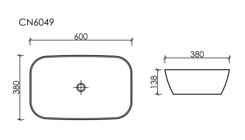 Накладная раковина Ceramicanova ELEMENT CN6049MDB, темно-коричневый матовый фото 10