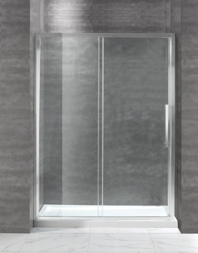 Душевая дверь в нишу Cezares 130x200 LUX-SOFT-W-BF-1-130-C-Cr-IV, стекло прозрачное, профиль хром