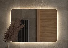 Зеркало DEFESTO OPTI DF 2809RH с LED-подсветкой 100x70 см., ИК - выключатель, 4500 K