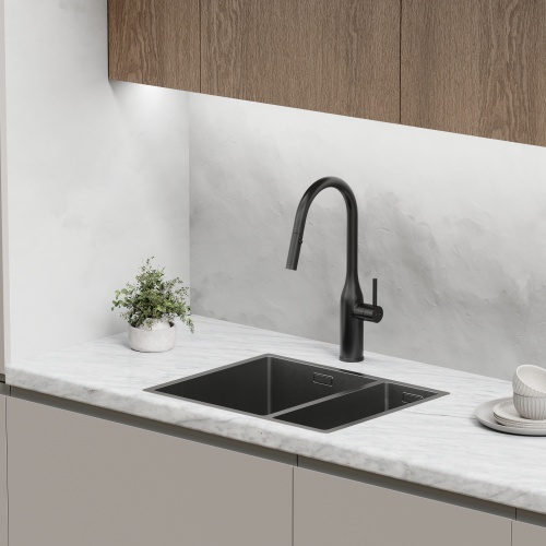 Смеситель для кухни Sancos Grand SC4002MB, матовый черный фото 9