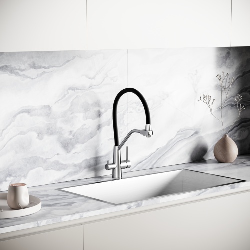 Смеситель для кухни Sancos Nolia SC12003SS, нержавеющая сталь фото 3