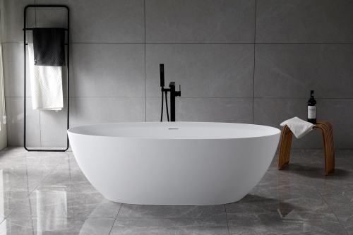 Ванна из искусственного камня Vincea VBT-4S01MW, белый матовый фото 2