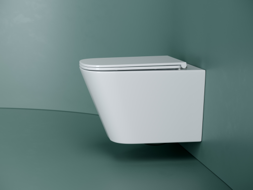 Подвесной унитаз Ceramicanova Union CN4009T с крышкой-сидением фото 6