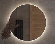 Зеркало DEFESTO OPTI DF 2846R с LED-подсветкой Ø90 см., ИК - выключатель, 4500 K