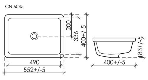 Раковина Ceramicanova ELEMENT CN6045, белый глянец фото 6