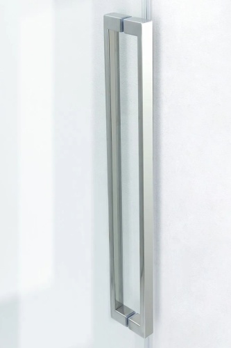 Душевая дверь в нишу Cezares 110x195 DUET SOFT-M-BF-1-110-C-Cr, стекло прозрачное, профиль хром фото 4