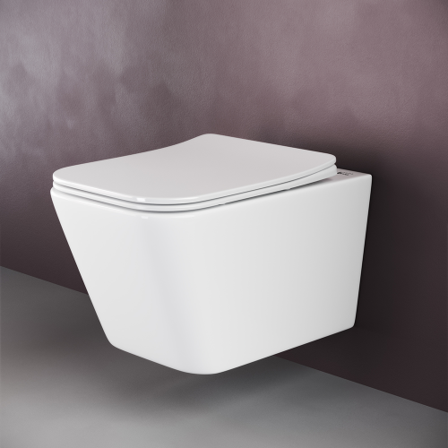 Подвесной унитаз Ceramicanova Metric CN3007 с крышкой-сидением фото 5