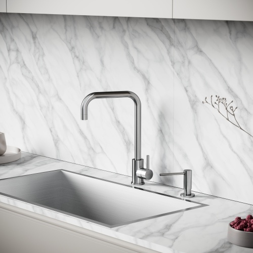 Смеситель для кухни Sancos Stainless SC12002SS, нержавеющая сталь фото 5