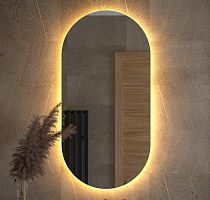 Зеркало DEFESTO OPTI DF 2916 с LED-подсветкой 60x120 см., без выключателя, 3000 K
