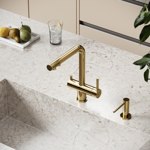 Смеситель для кухни Sancos Foster SC4014ZG, полированное золото фото 3