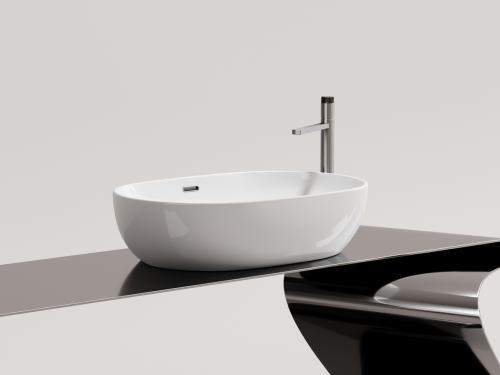 Накладная раковина Ceramicanova Element CN6064, белый глянец фото 7