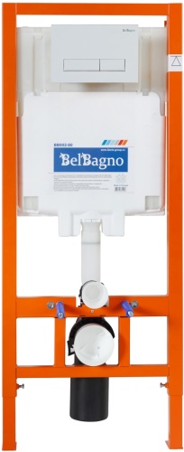 Система инсталляции для унитазов BelBagno BB002-80/BB009-MR-BIANCO с кнопкой смыва фото 2