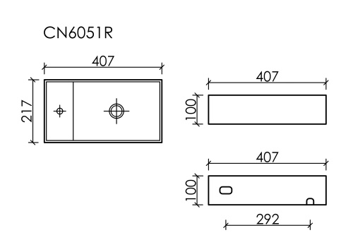 Рукомойник Ceramicanova ELEMENT CN6051RMB, черный матовый фото 7