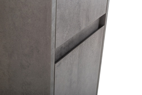Шкаф-пенал подвесной левосторонний BelBagno KRAFT-1600-2A-SC-CG-L, Cemento Grigio фото 7