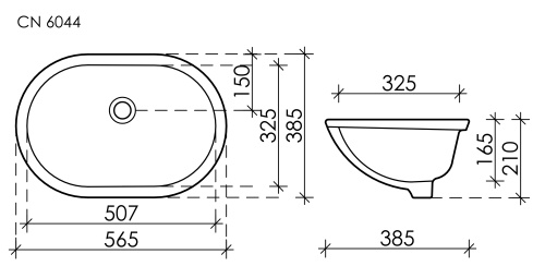 Раковина Ceramicanova ELEMENT CN6044, белый глянец фото 8