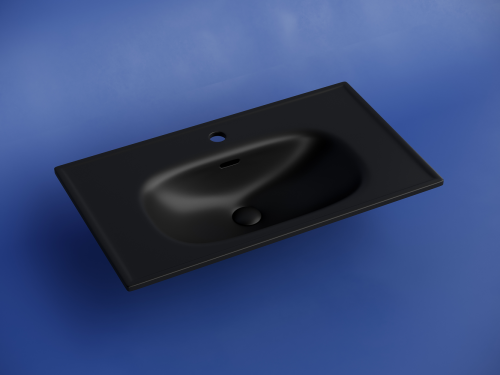 Раковина накладная мебельная Ceramicanova Sabo CN13002MB, черный матовый фото 2