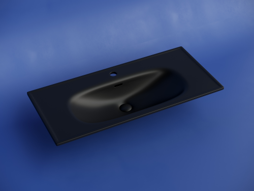 Раковина накладная мебельная Ceramicanova Sabo CN13003MB, черный матовый фото 2