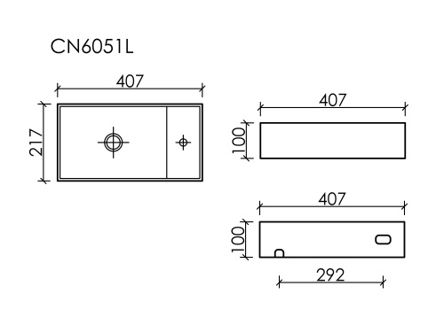 Рукомойник Ceramicanova ELEMENT CN6051L, белый глянец фото 6