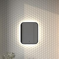 Зеркало DEFESTO AURA DF 2961R с окантовкой и LED-подсветкой 40x50 см., ИК - выключатель, 4500 K