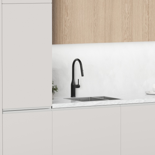 Смеситель для кухни Sancos Grand SC4002MB, матовый черный фото 10