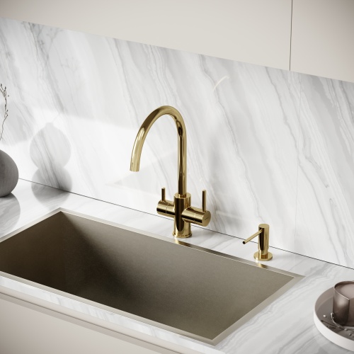 Смеситель для кухни Sancos Taper SC4012ZG, полированное золото фото 5