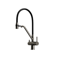 Смеситель для кухни Sancos Dora SC4003GG, вороненая сталь