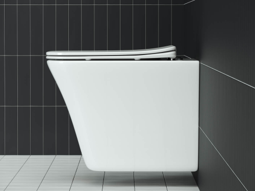 Подвесной унитаз Ceramicanova Mono CN1902 с крышкой-сидением фото 7