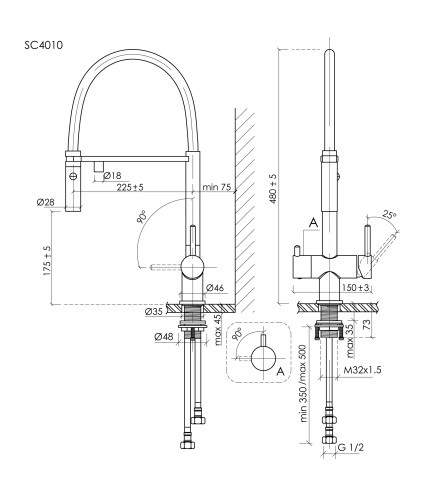 Смеситель для кухни Sancos Imola SC4010CHwh, хром фото 8