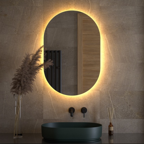 Зеркало DEFESTO OPTI DF 2915 с LED-подсветкой 60x90 см., без выключателя, 3000 K фото 2