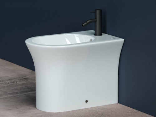 Биде напольное Ceramicanova Star CN1906, белое глянцевое