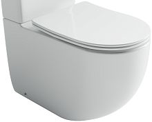 Чаша для унитаза-компакта Ceramicanova METROPOL CN4001T-B , смыв торнадо, белый глянец