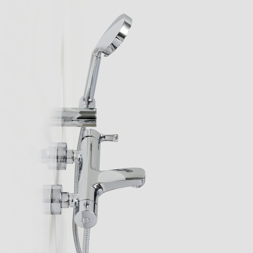 Смеситель для ванны и душа WasserKRAFT Berkel 4801, хром фото 10