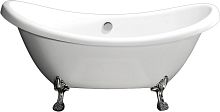 Акриловая ванна BelBagno BB05, 182,5x75  c ножками BB-LEG-LION-CRM хром