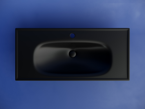 Раковина накладная мебельная Ceramicanova Sabo CN13003MB, черный матовый фото 3