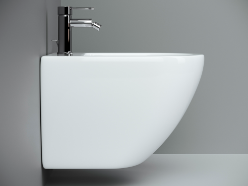 Биде подвесной Ceramicanova Metropol CN4003 белое глянцевое фото 6