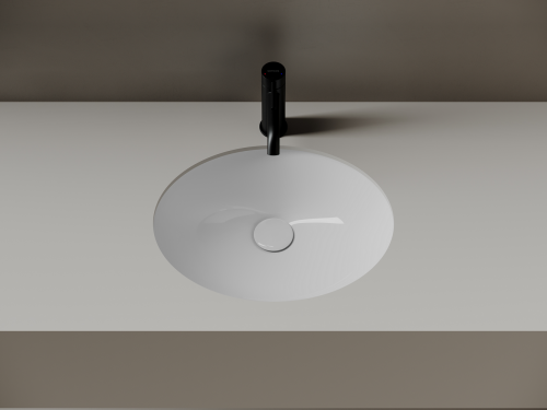 Раковина встраиваемая снизу Ceramicanova Era CN15005, белый глянец фото 4