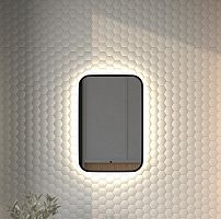 Зеркало DEFESTO AURA DF 2962R с окантовкой и LED-подсветкой 40x60 см., ИК - выключатель, 4500 K