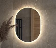 Зеркало DEFESTO OPTI DF 2903 с LED-подсветкой 50x70 см., без выключателя, 4500 K