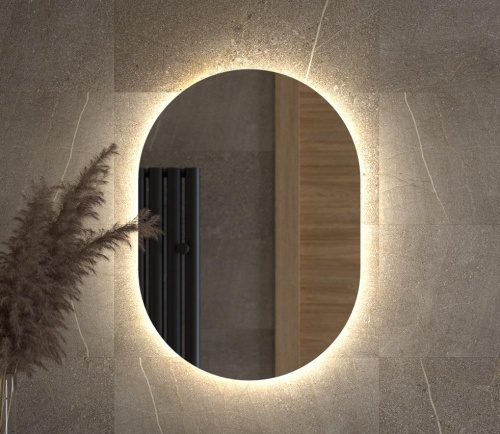 Зеркало DEFESTO OPTI DF 2903 с LED-подсветкой 50x70 см., без выключателя, 4500 K