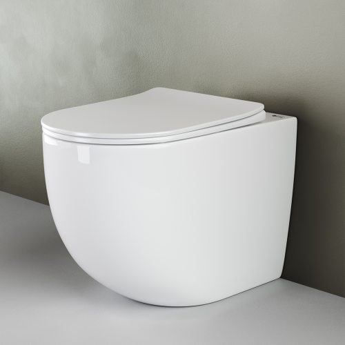 Унитаз приставной напольный Ceramicanova Mia CN1810 с крышкой-сидением фото 2