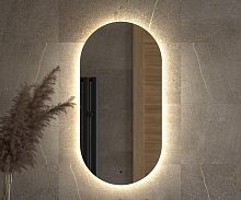 Зеркало DEFESTO OPTI DF 2902R с LED-подсветкой 40x80 см., ИК - выключатель, 4500 K