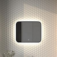 Зеркало DEFESTO AURA DF 2963SH с окантовкой и LED-подсветкой 60x50 см., сенсорный выключатель, 4500 K