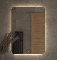 Зеркало DEFESTO OPTI DF 2809S с LED-подсветкой 70x100 см., сенсорный выключатель, 4500 K