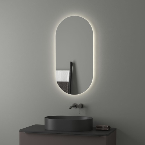Зеркало Evoform Ledshine BY 2587 с LED-подсветкой 50х100 см., без выключателя, 4000К